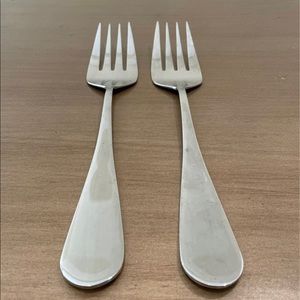 2 large serving forks